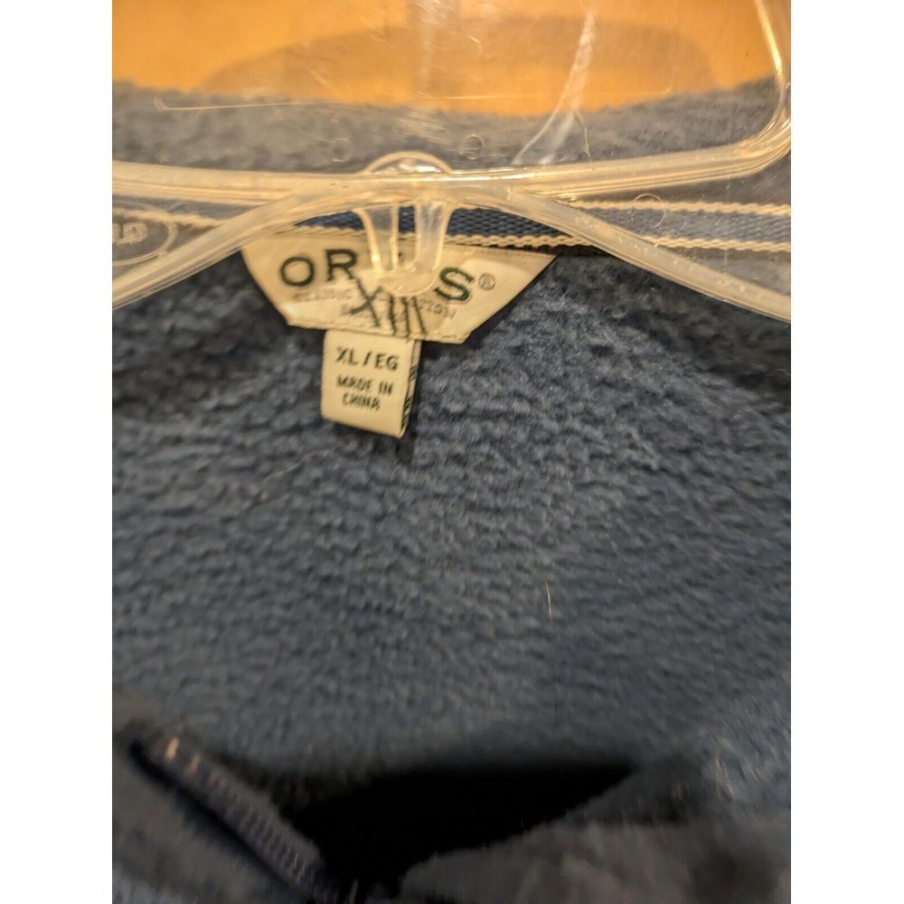 Orvis Men’s Blue Long Sleeve Full Zip Fleece Comfort Outdoor Warm Jacket‎ s XL - Picture 3 of 5
